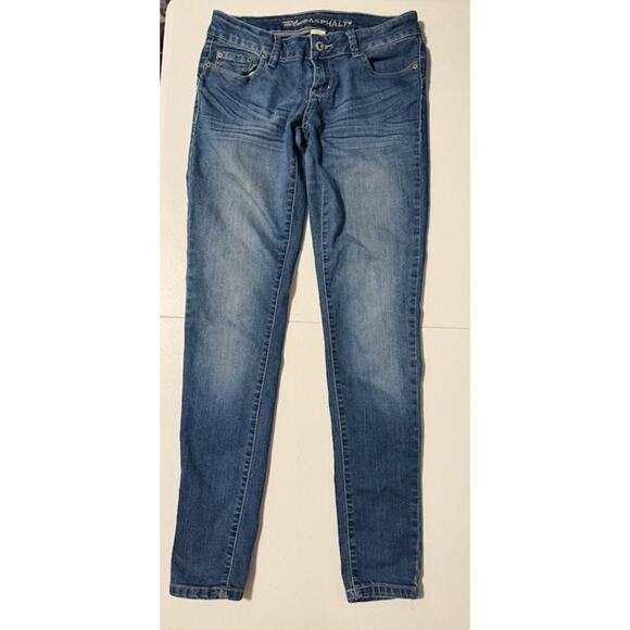 Blue Asphalt Junior Stretch Denim Jeans Size 9 Regular - Picture 1 of 4